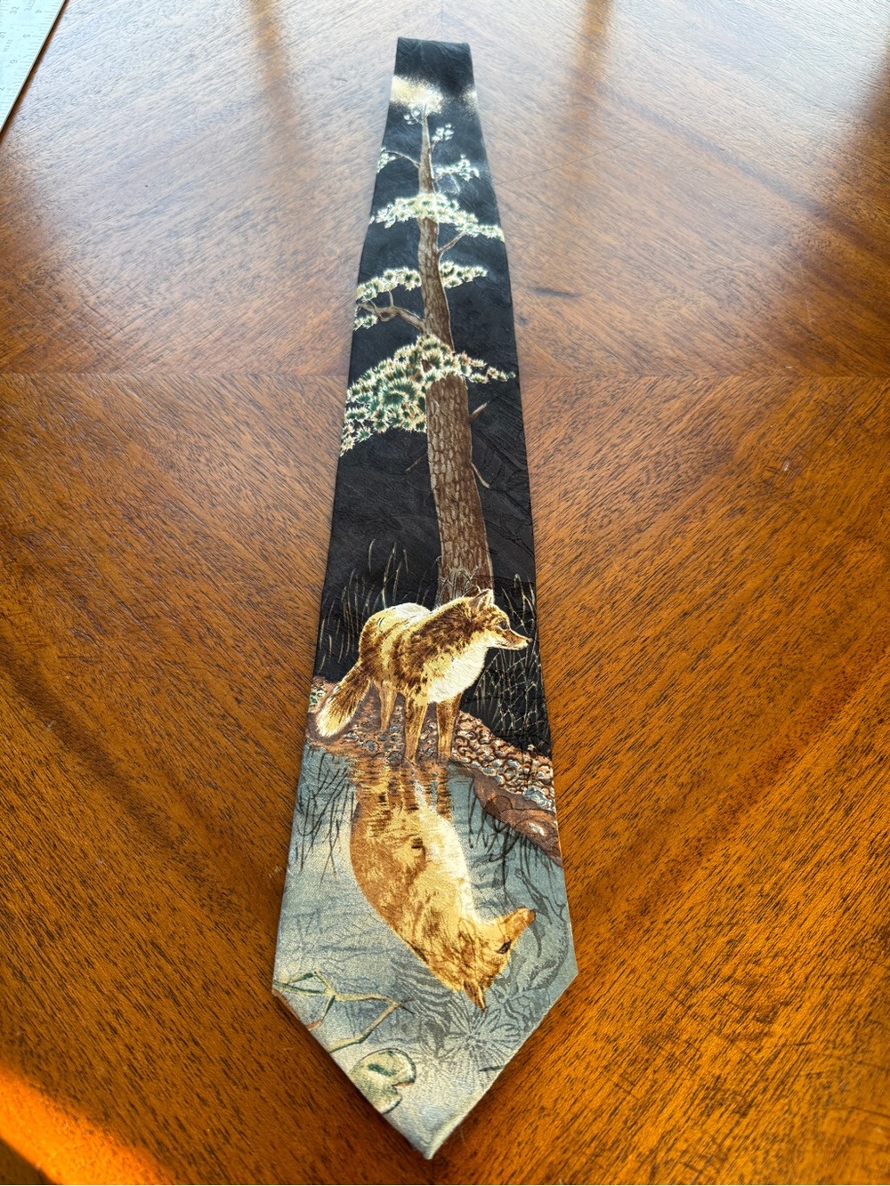 Wembley Endangered Species Silk Tie Made in the U.S.A. - Wolf